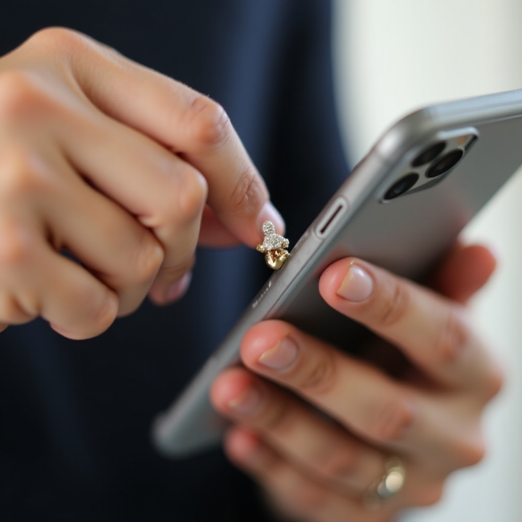 how to attach a cell phone charm