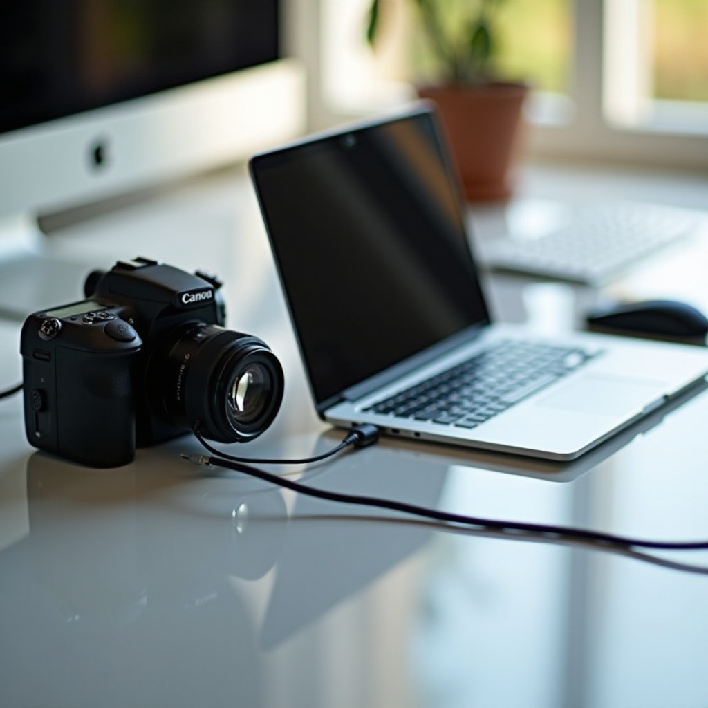 how to use computer to take pictures with external camera